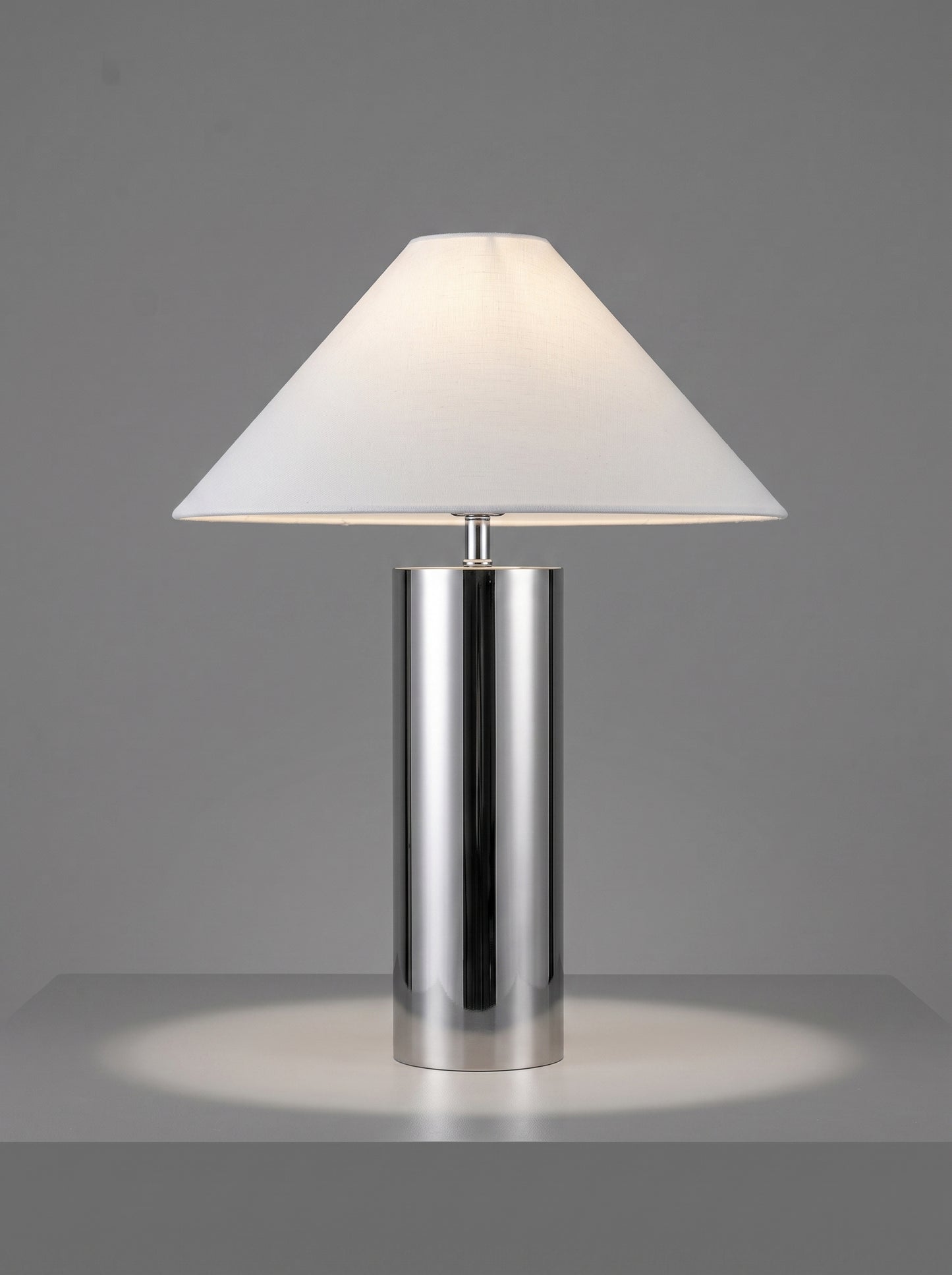 Ravello — Modern Bamboo Hat Stainless Steel Table Lamp