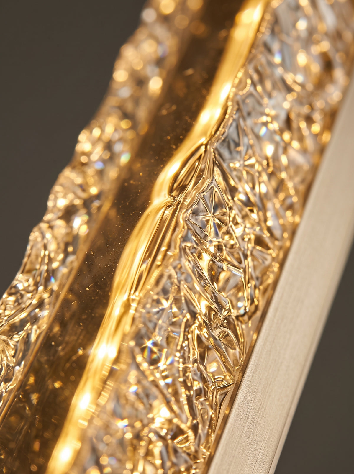 Lira — Linear Champagne LED Chandelier