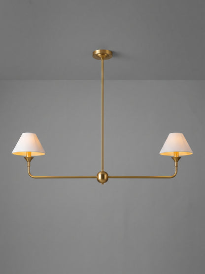Enzo — Industrial Gold Two-Bulb Pendant