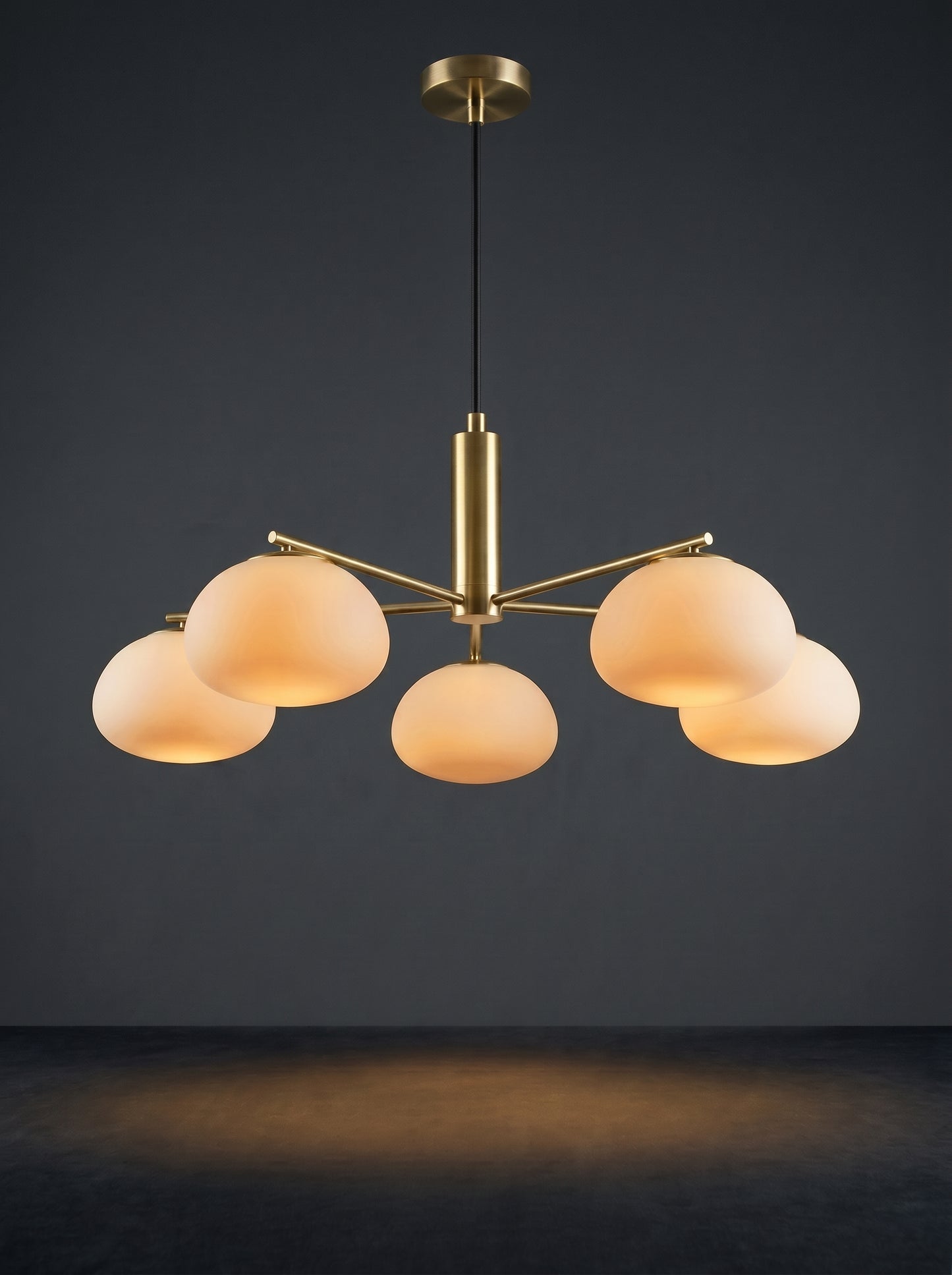Mila — Bauhaus Milk Glass Ceiling Lamp