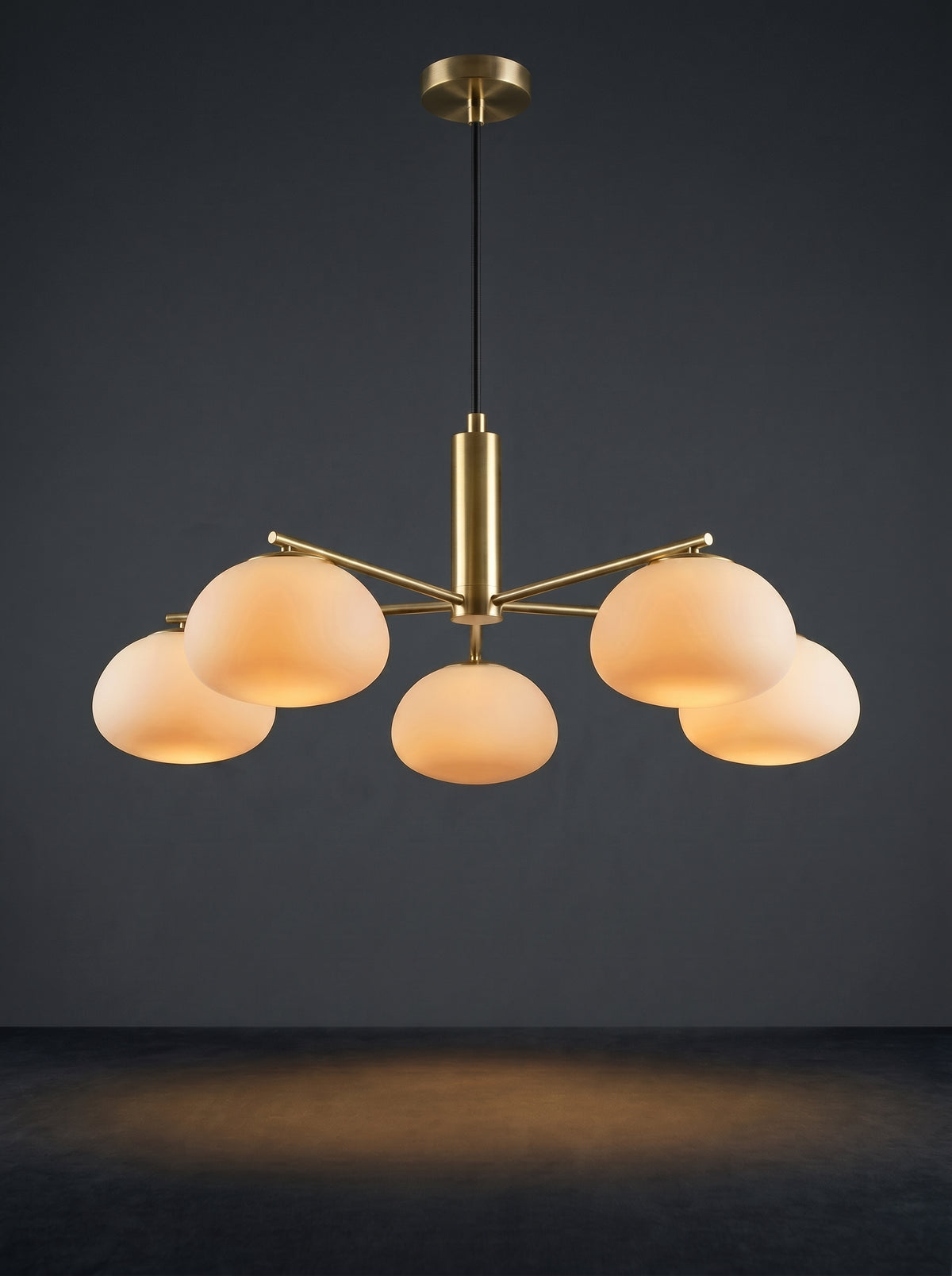 Mila — Bauhaus Milk Glass Ceiling Lamp