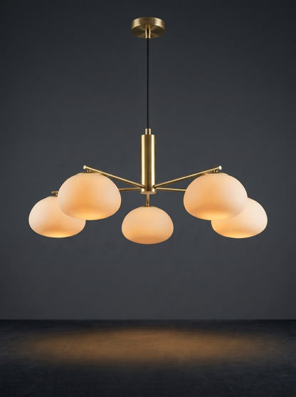 Mila — Bauhaus Milk Glass Ceiling Lamp