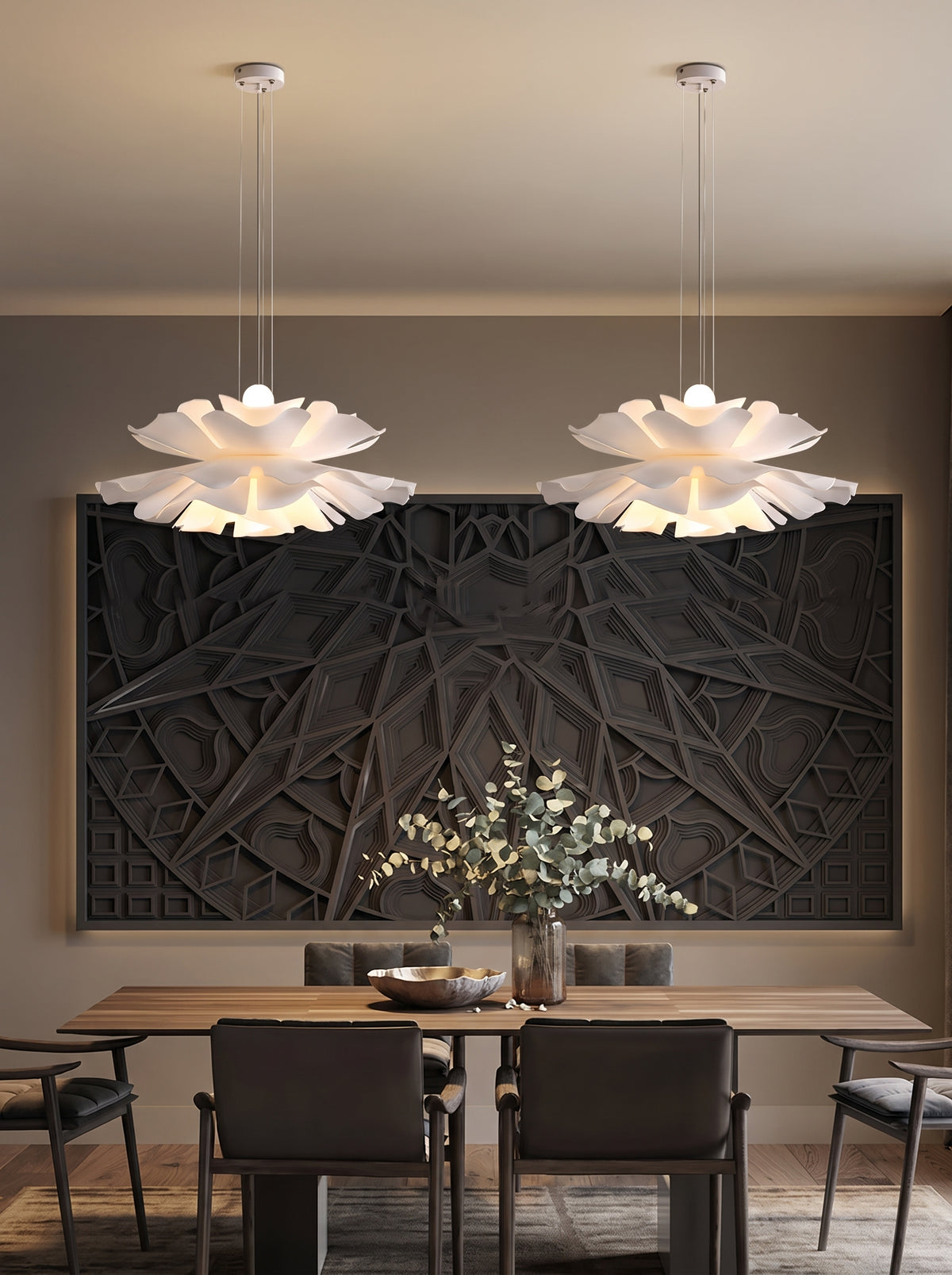 Fiora — Acrylic Petal LED Chandelier