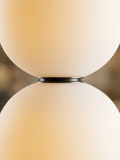 Sasso — Stacked Opal Glass Floor Lamp