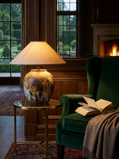 Terra — Wabi-Sabi Glazed Ceramic Table Lamp