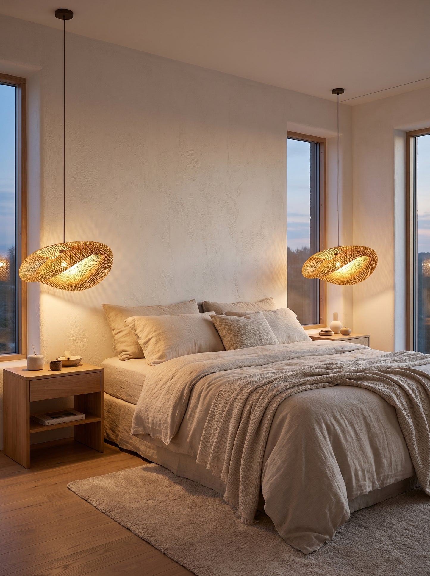 Maru — Handwoven Bamboo Pendant Light