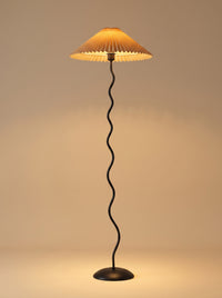 Dune — Pleated Fabric Floor Lamp