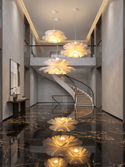 Fiora — Acrylic Petal LED Chandelier