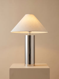 Ravello — Modern Bamboo Hat Stainless Steel Table Lamp