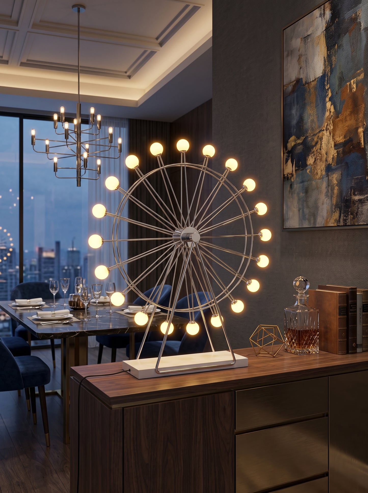 Giro — Ferris Wheel Globe Modern Table Lamp