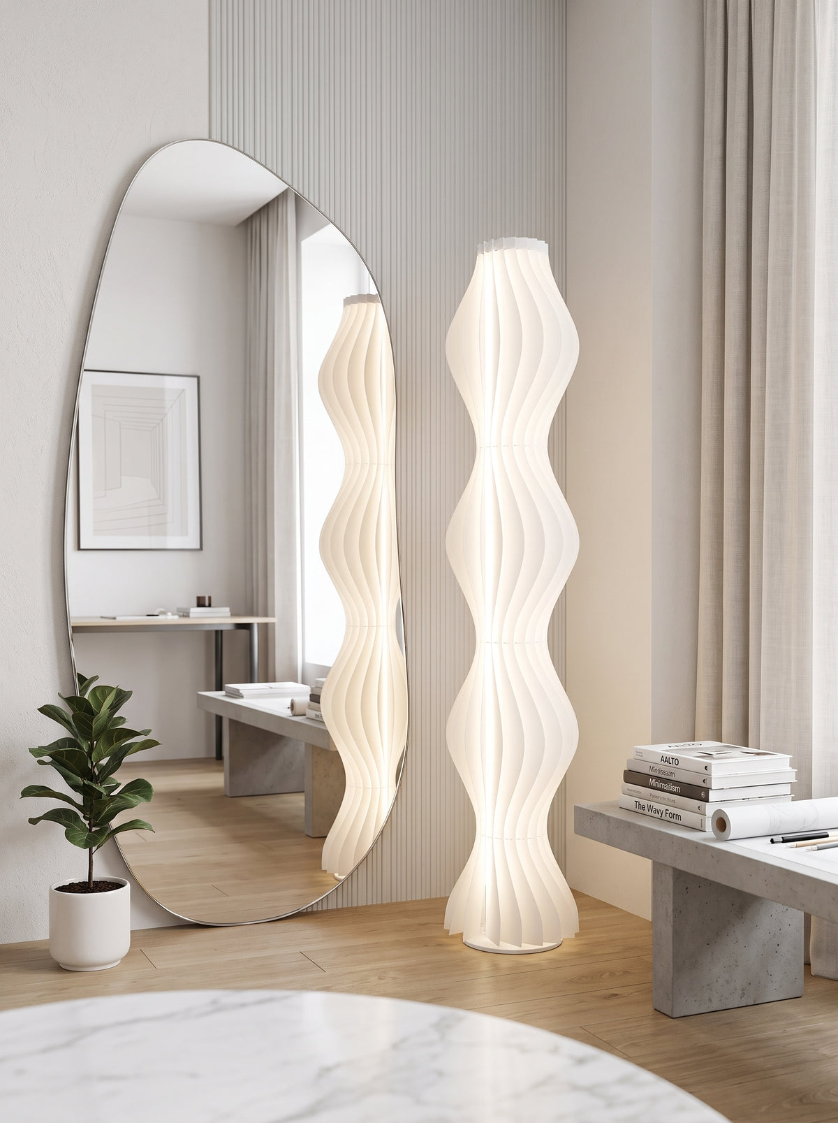 Alba — Tall Dimmable LED Floor Lamp