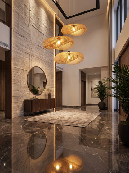 Maru — Handwoven Bamboo Pendant Light