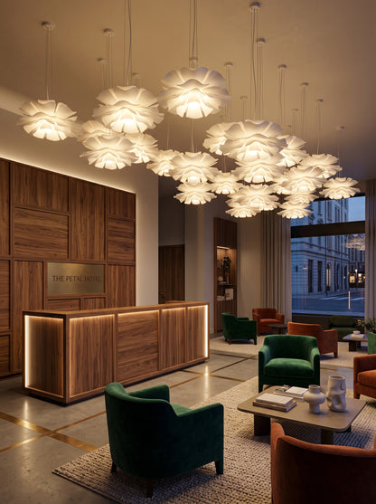 Fiora — Acrylic Petal LED Chandelier