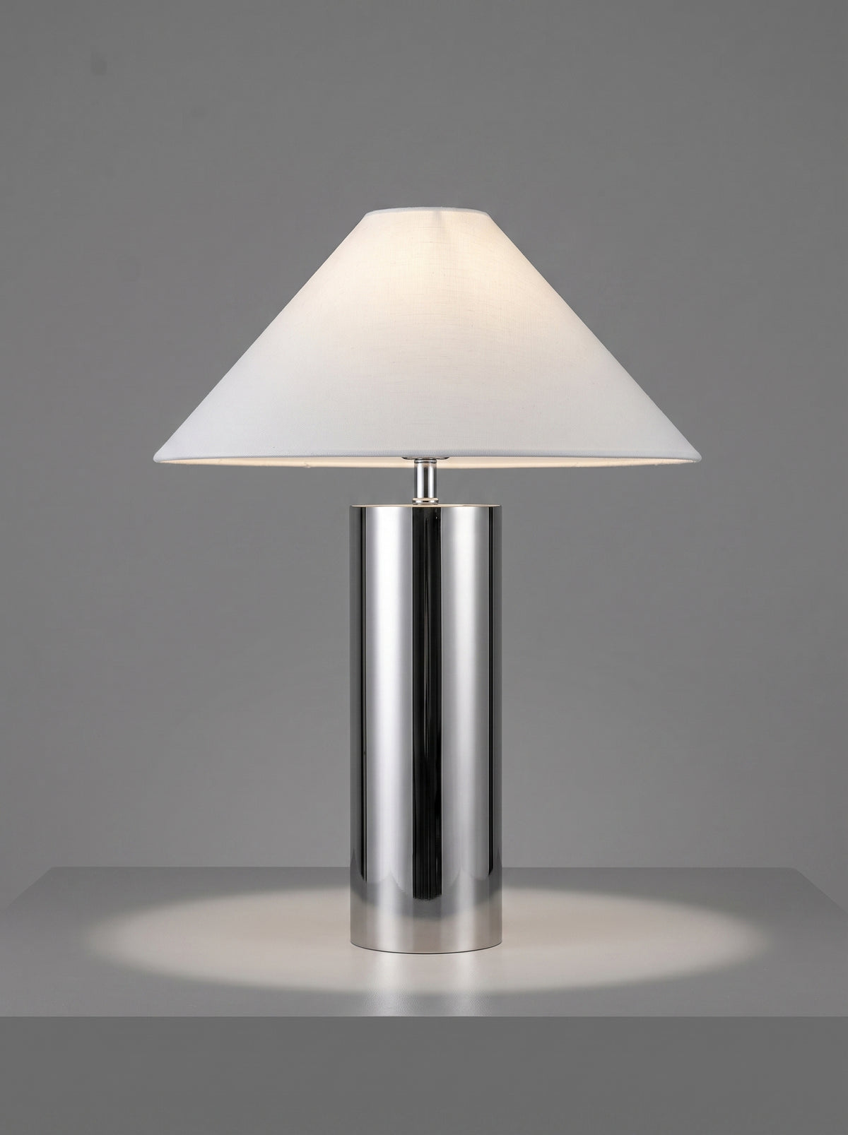 Ravello — Modern Bamboo Hat Stainless Steel Table Lamp