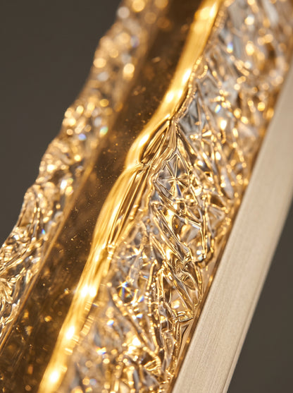 Lira — Linear Champagne LED Chandelier