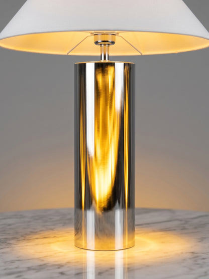Ravello — Modern Bamboo Hat Stainless Steel Table Lamp