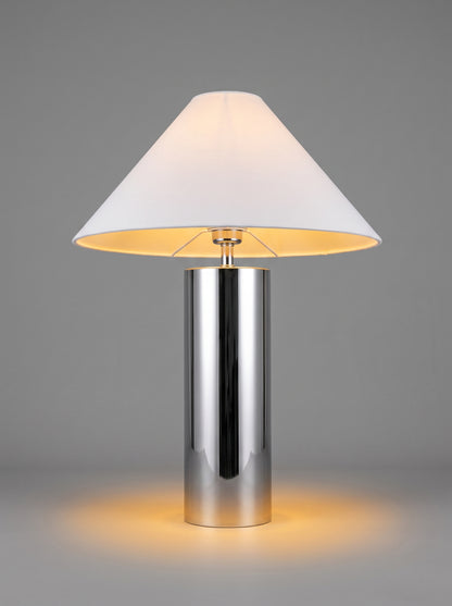Ravello — Modern Bamboo Hat Stainless Steel Table Lamp