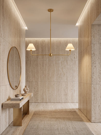 Enzo — Industrial Gold Two-Bulb Pendant