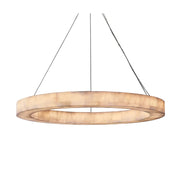 The Aria Marble LED Chandelier, Dimmable Ceiling Light for Living and Dining Rooms