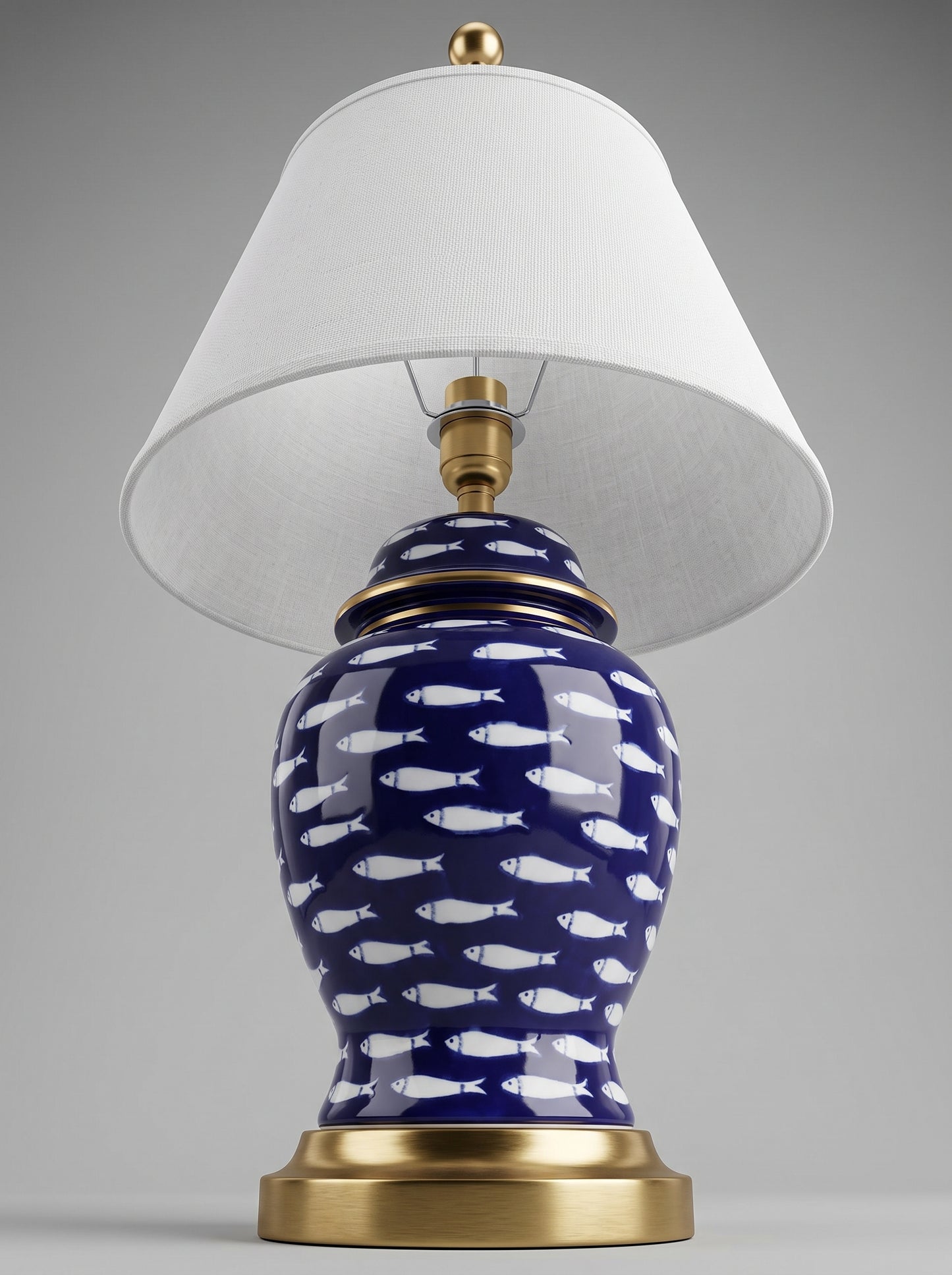 Amalfi — Vintage European Ceramic Urn Table Lamp
