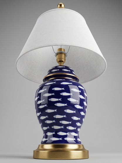 Amalfi — Vintage European Ceramic Urn Table Lamp