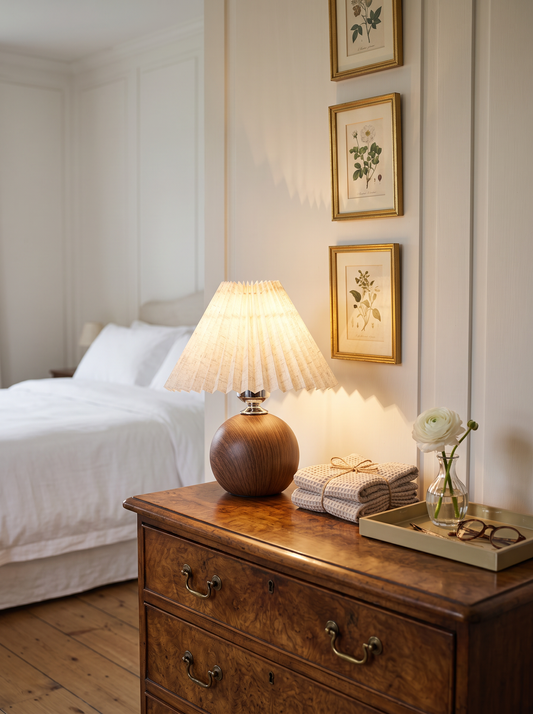 Elise — Pleated Fabric Table Lamp