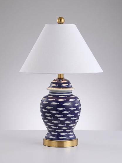 Amalfi — Vintage European Ceramic Urn Table Lamp