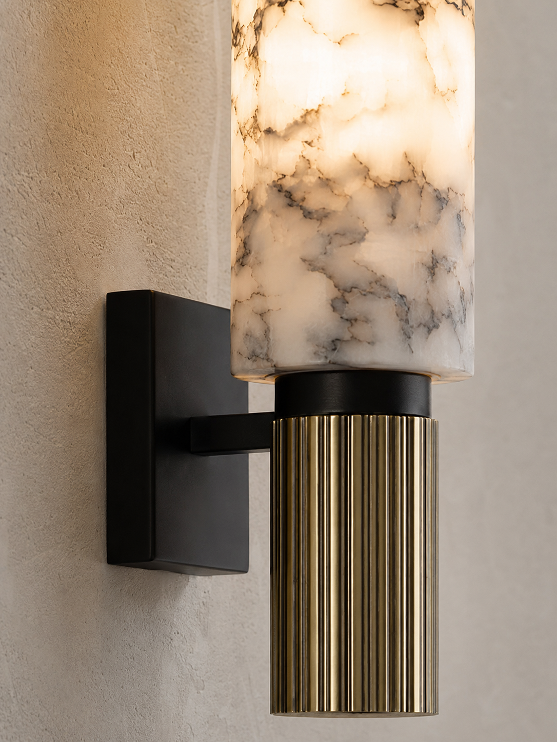 Carrara — Natural Marble Wall Sconce