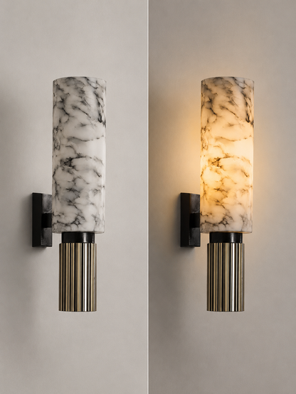 Carrara — Natural Marble Wall Sconce