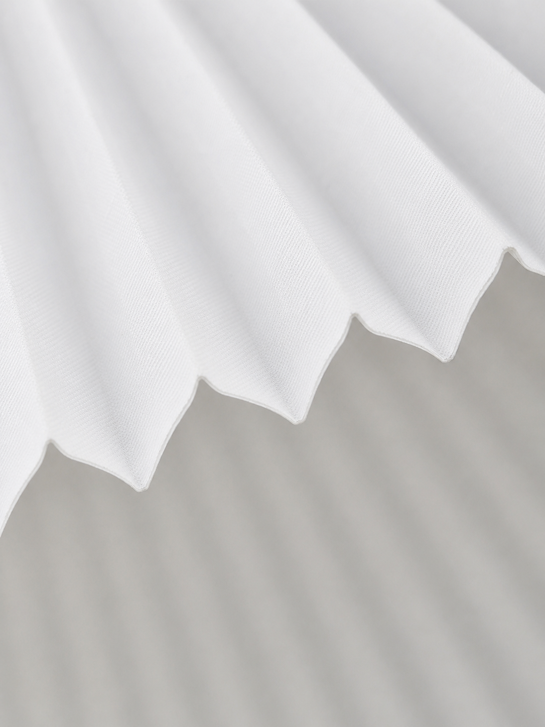 Colette — Vintage Pleated-Shade Wood Floor Lamp