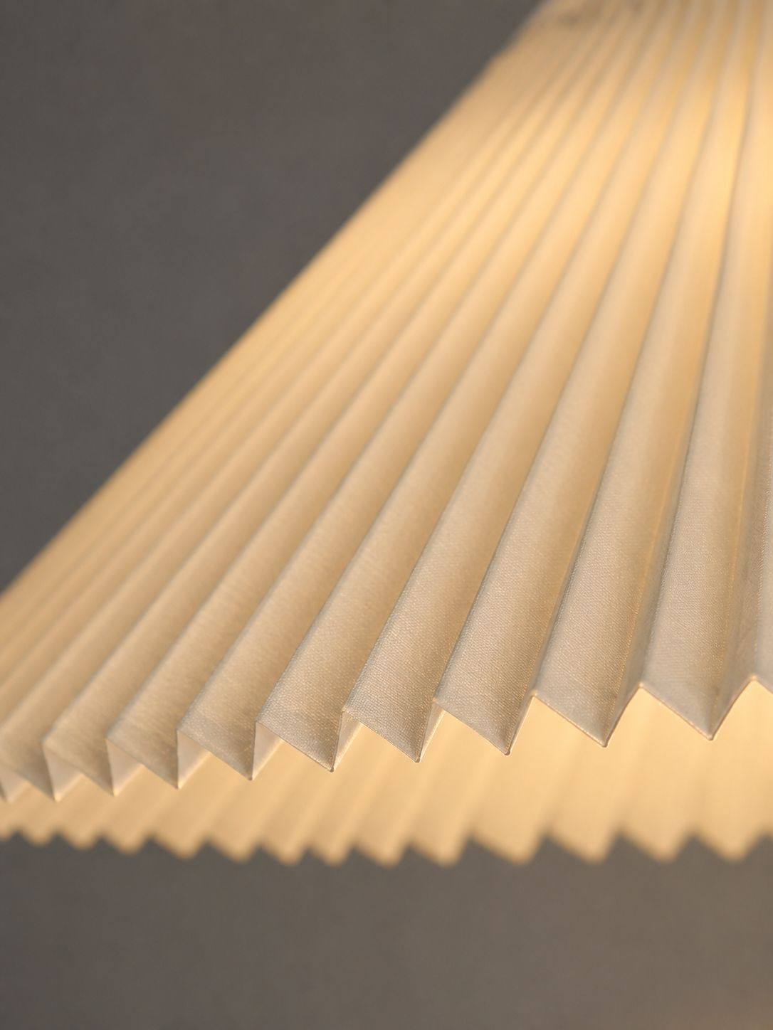 Colette — Vintage Pleated-Shade Wood Floor Lamp