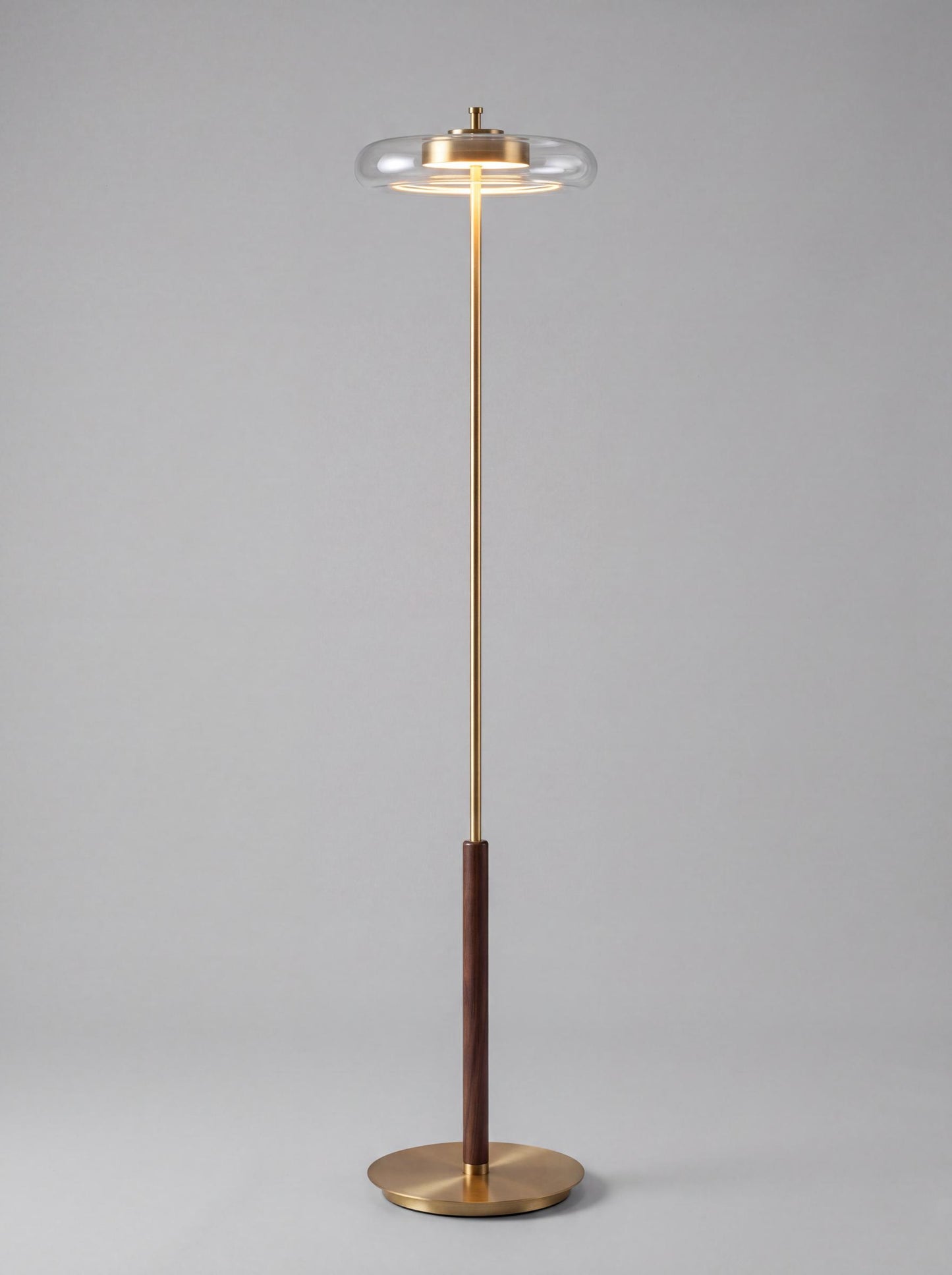 Brera — Vintage Copper & Glass Floor Lamp