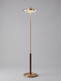 Brera — Vintage Copper & Glass Floor Lamp