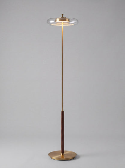 Brera — Vintage Copper & Glass Floor Lamp
