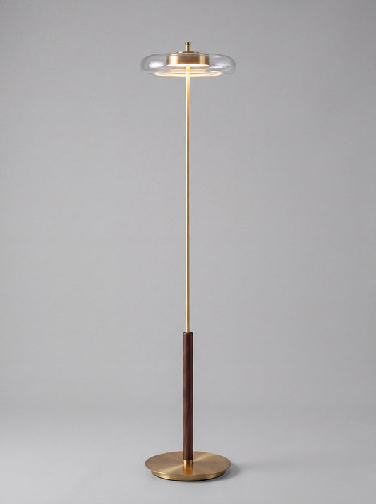 Brera — Vintage Copper & Glass Floor Lamp
