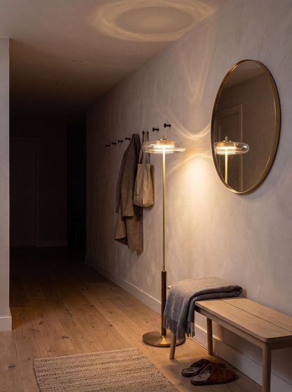 Brera — Vintage Copper & Glass Floor Lamp