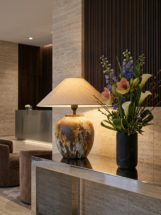 Terra — Wabi-Sabi Glazed Ceramic Table Lamp