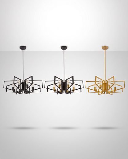 Orion — Geometric Metal Chandelier