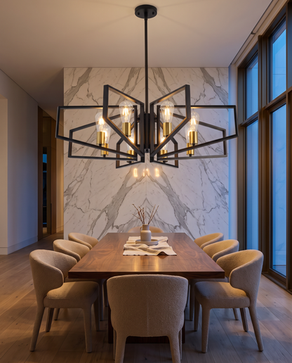 Orion — Geometric Metal Chandelier
