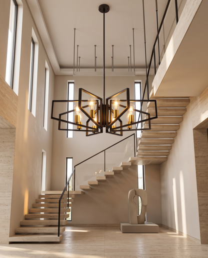 Orion — Geometric Metal Chandelier