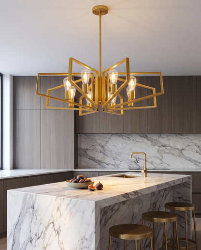 Orion — Geometric Metal Chandelier
