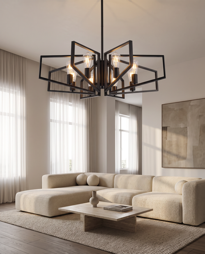 Orion — Geometric Metal Chandelier
