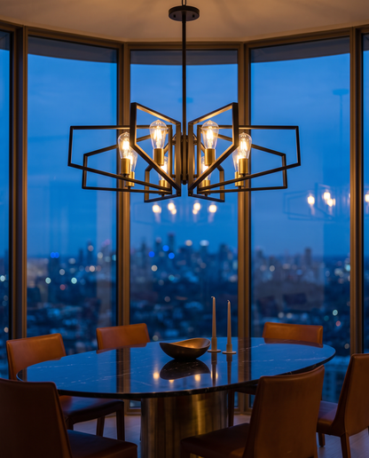 Orion — Geometric Metal Chandelier