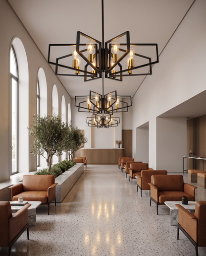 Orion — Geometric Metal Chandelier