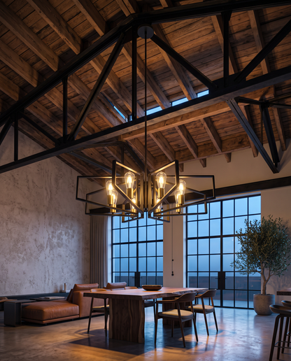 Orion — Geometric Metal Chandelier