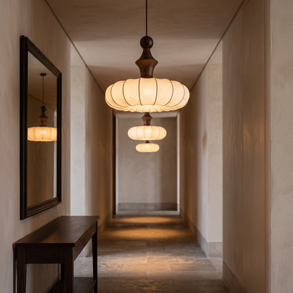 Mira — Knitted Fabric Wabi-Sabi Pendant Light