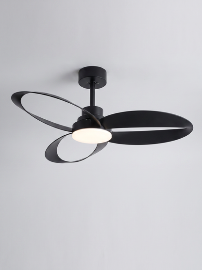Aeris — Vintage Wood Ceiling Fan with LED Light & Remote
