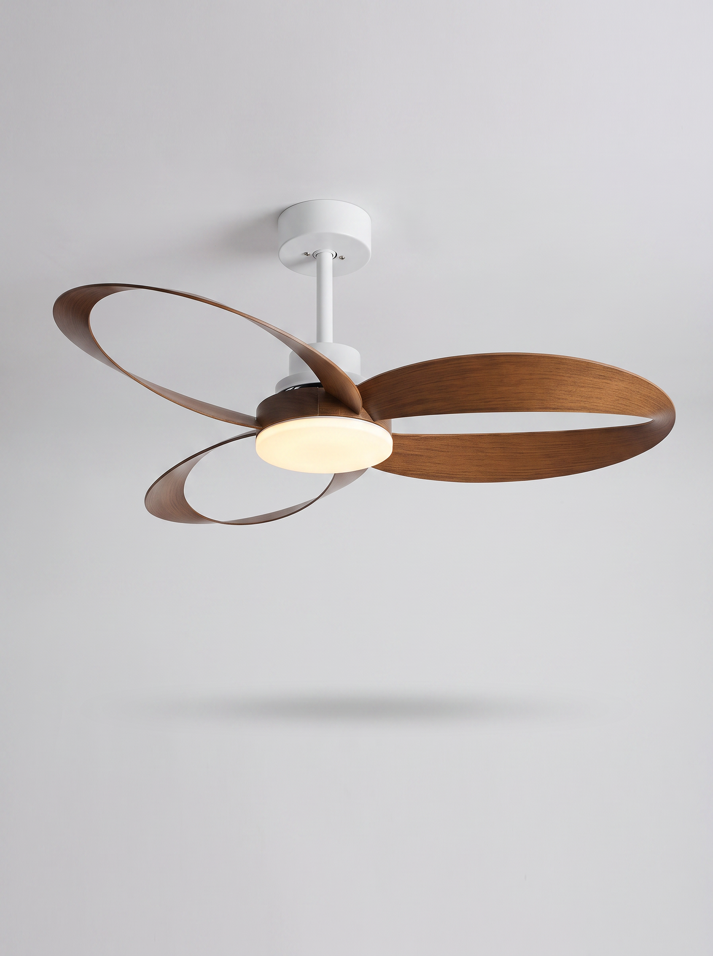 Aeris — Vintage Wood Ceiling Fan with LED Light & Remote