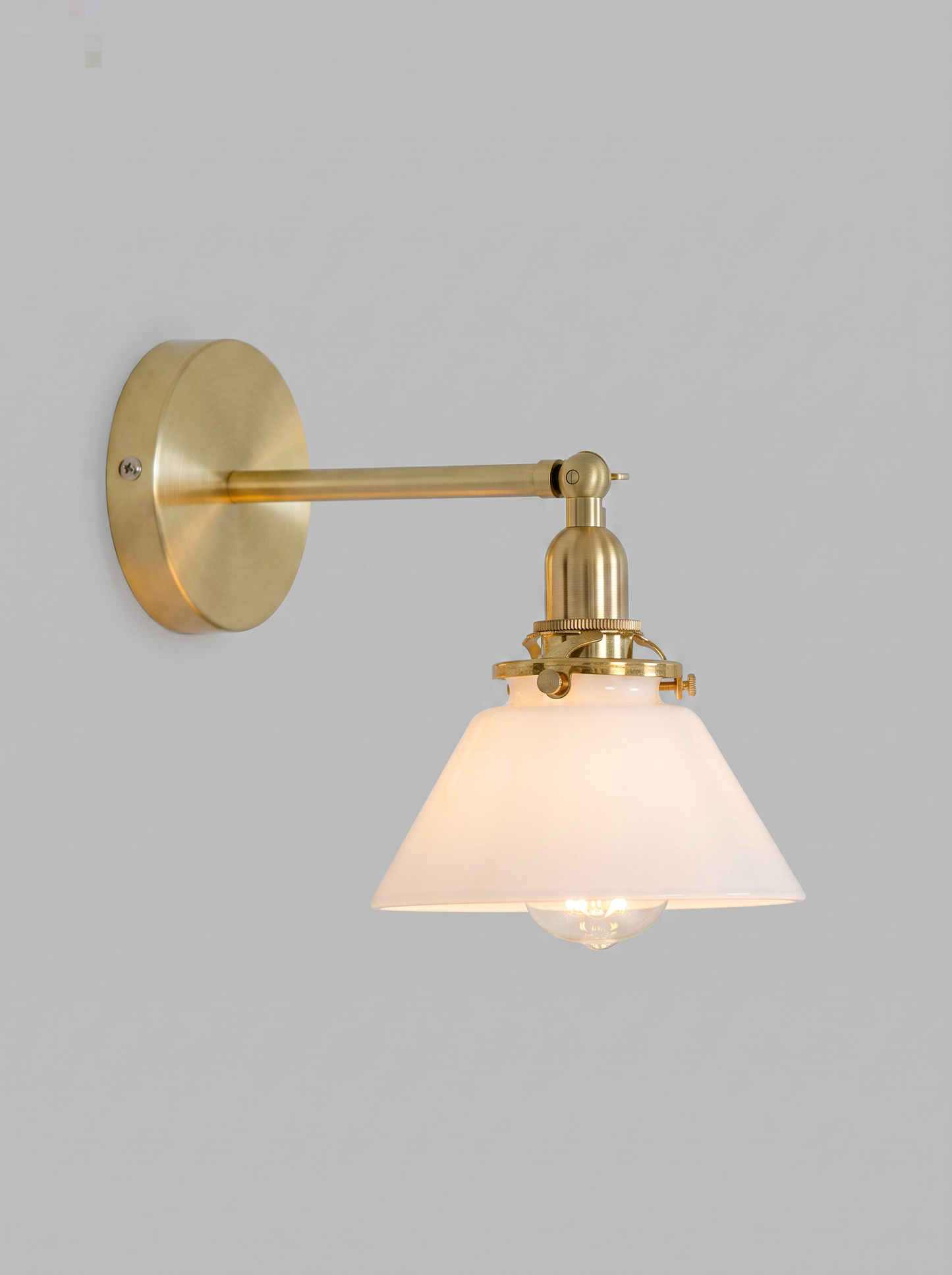 Odette — Retro Bronze & Glass Wall Lamp