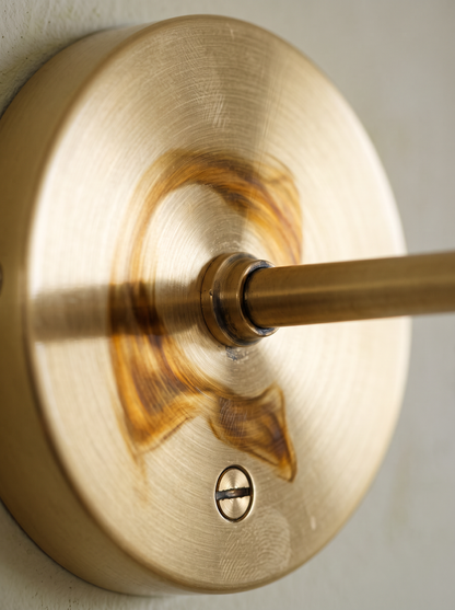 Odette — Retro Bronze & Glass Wall Lamp